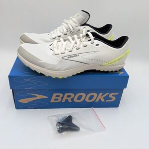 Brooks Draft XC Mens 10 Womens 11.5 NEW Running White Racing Spikes 1000391D129